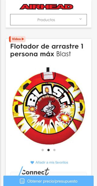 Inflable remolcable 1 persona