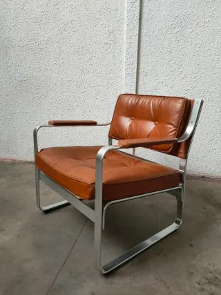 Alquiler Sillones Piel Mid Century