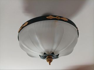 Lámpara de salón cristal y metal