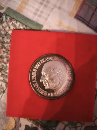 Medalla Homenaje Picasso Málaga Octubre 1977