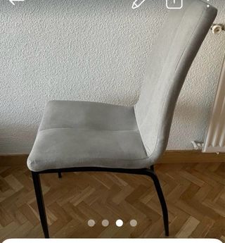Sillas de comedor grises (4 unidades)