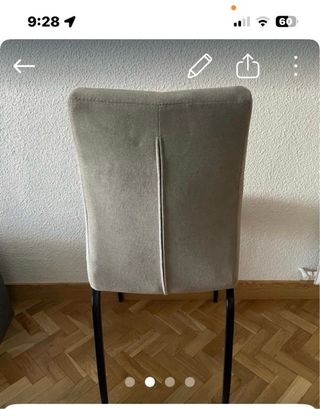 Sillas de comedor grises (4 unidades)