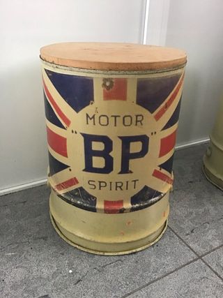 Taburete Vintage BP Motor Spirit