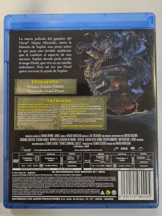 El Castillo Ambulante Blu-ray y DVD ghibli