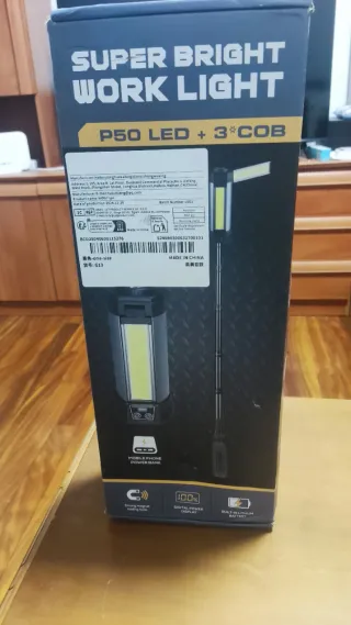 Lámpara LED Trabajo Recargable Trípode