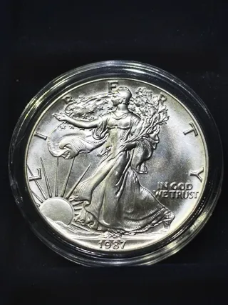 1 Onza American Silver Eagle del Año 1987