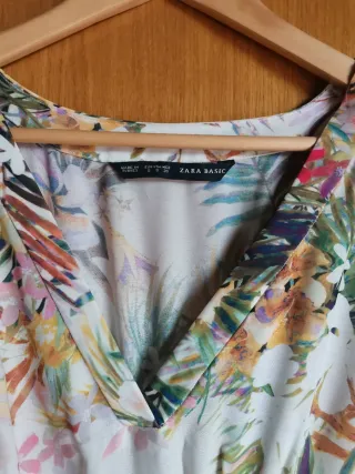 Vestido largo Zara estampado floral