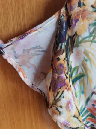 Vestido largo Zara estampado floral