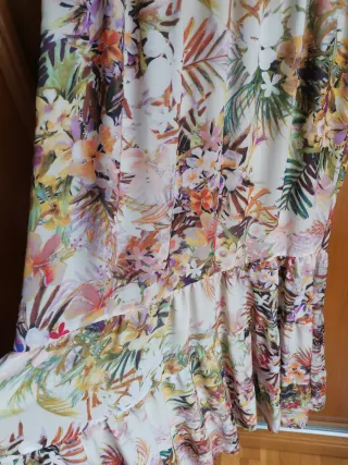 Vestido largo Zara estampado floral