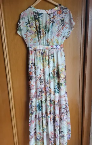 Vestido largo Zara estampado floral