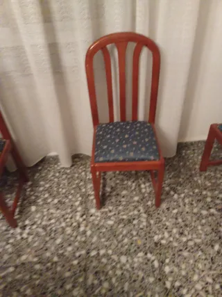 Mesa y 6 Sillas Comedor Madera