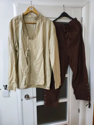 Disfraz Medieval XL Camisa y Pantalón