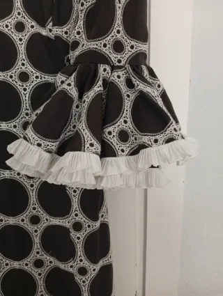 Traje de flamenca volantes talla 38