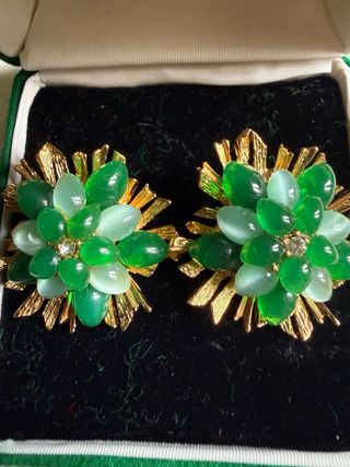 Conjunto gargantilla, pulsera y pendientes vintage