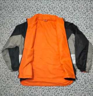 Chaqueta Vintage Valencia CF Futbol Negra Naranja