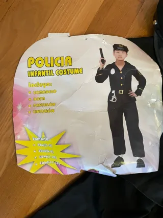 Disfraz Policía Infantil Talla 2 años