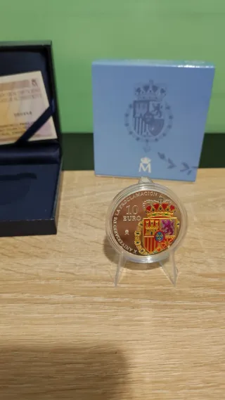 Moneda 10€ X Aniversario Proclamación Felipe VI