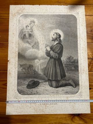 Lámina San Isidro Labrador