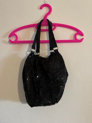 Borsa nera con strass