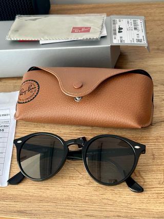 Gafas de Sol Ray-Ban RB2180 Negro Nuevas 4 cristal