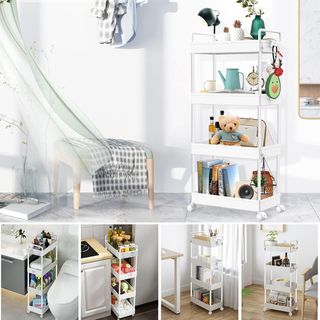 Carrito almacenamiento de 4 niveles.