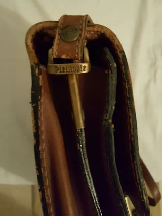Cartera vintage Pielnoble Cuero Marrón Documentos