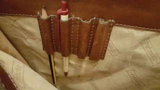 Cartera vintage Pielnoble Cuero Marrón Documentos