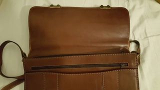 Cartera vintage Pielnoble Cuero Marrón Documentos
