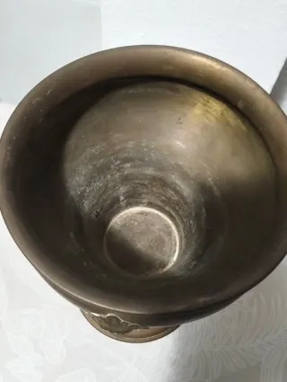 Búcaro macetero cobre estilo vintage