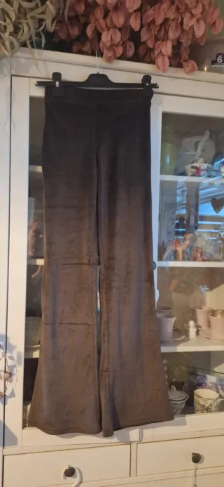 Pantalón campana terciopelo marrón XS