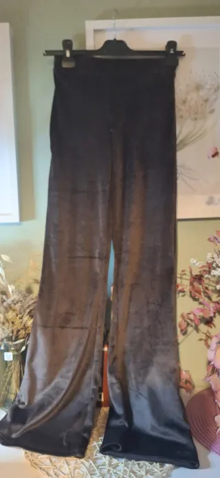 Pantalón campana terciopelo marrón XS