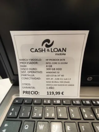 Ordenador portátil HP ProBook en buen estado