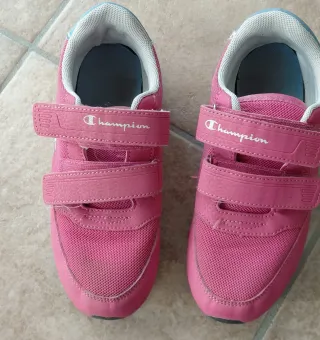Scarpe Champion Bambina Rosa Velcro
