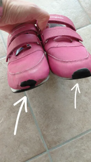 Scarpe Champion Bambina Rosa Velcro