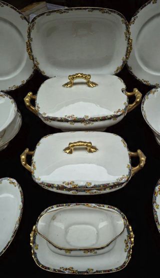 VAJILLA LIMOGES PORCELANA AÑOS 50