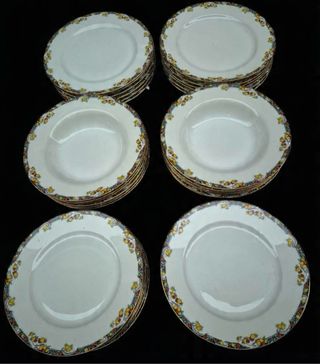 VAJILLA LIMOGES PORCELANA AÑOS 50