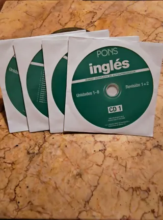 Curso Inglés PONS 2 Libros + 4 CD