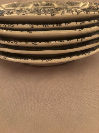 6 Platos Hondos La Cartuja Sevilla Negro