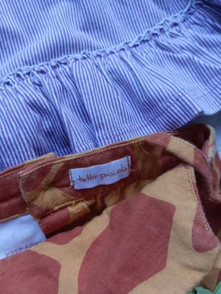 Lote 4 vestidos bebé 9-12 meses, 74 a 78 cm