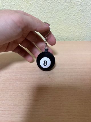 Llavero Bola de Billar 8