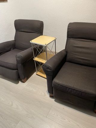 2 Sillones Relax Ikea negros 130€ x los dos