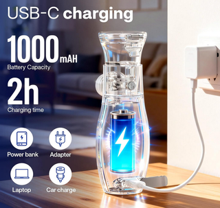 Nebulizador Portátil con Mascarillas