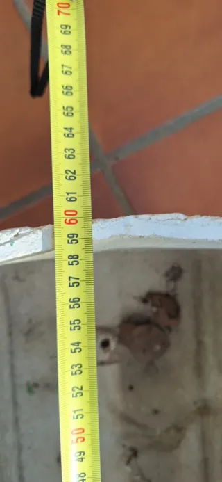 Lote de 4 macetas de piedra