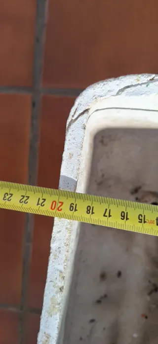 Lote de 4 macetas de piedra