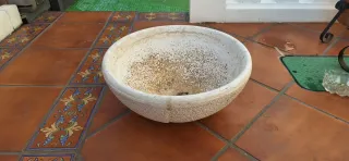 Lote de 4 macetas de piedra