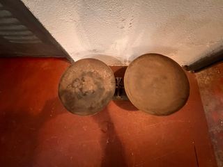 Báscula antigua de hierro fundido