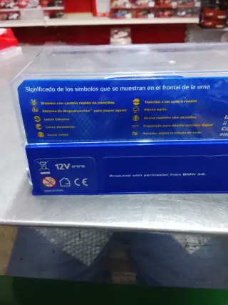 Scalextric Super Slot Mini Cooper Azul escala 1.32