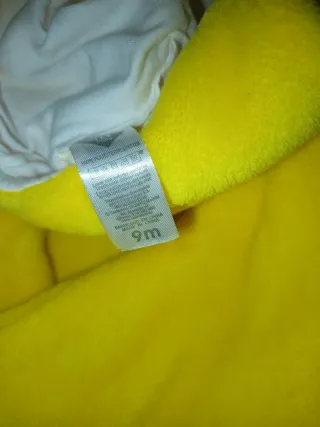 Disfraz pollito 9-12 meses