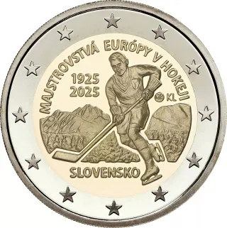 MONEDA CONMEMORATIVA 2€ ESlOVAQUIA 2025. HOCKEY