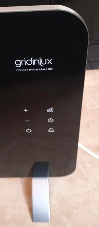 4 Radiadores Eléctricos Cristal Negro Gridinlux